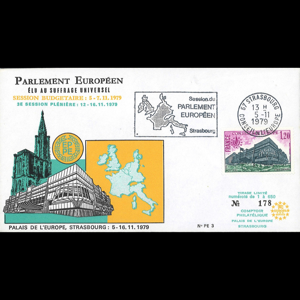 PE3 : 1979 - FDC Session budgétaire du Parlement européen 5-7 Nov.