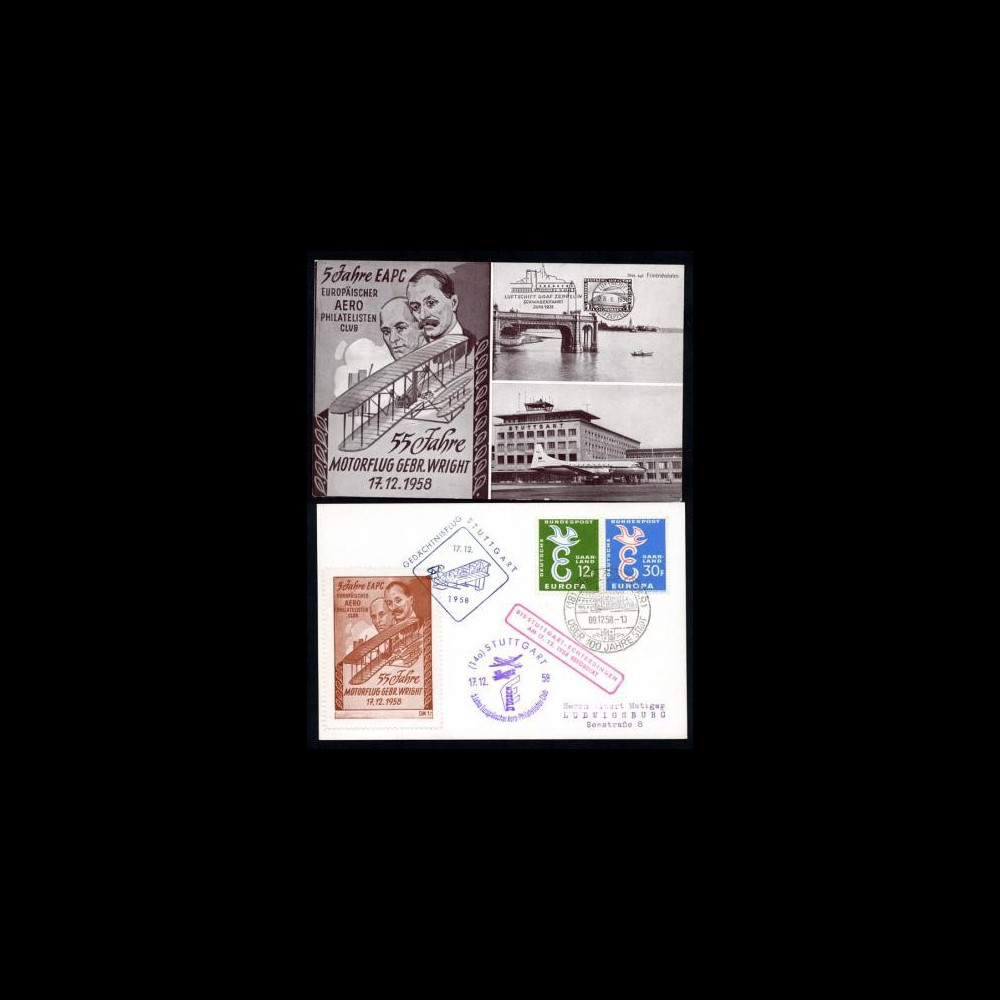 WR502a : CP2 1958 - 55 ans 1er vol motorisé des frc·res Wright - Sarre