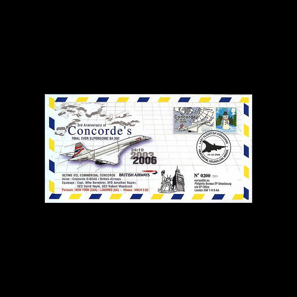 CO-RET35 : 2006 - Concorde 3 ans dernier vol BA002 NY-Londres