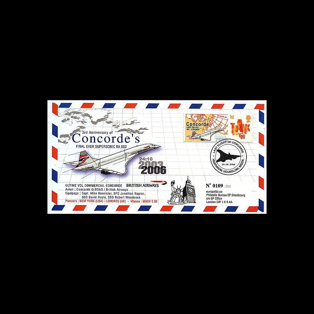 CO-RET36 : 2006 - Concorde 3 ans dernier vol BA002 NY-Londres