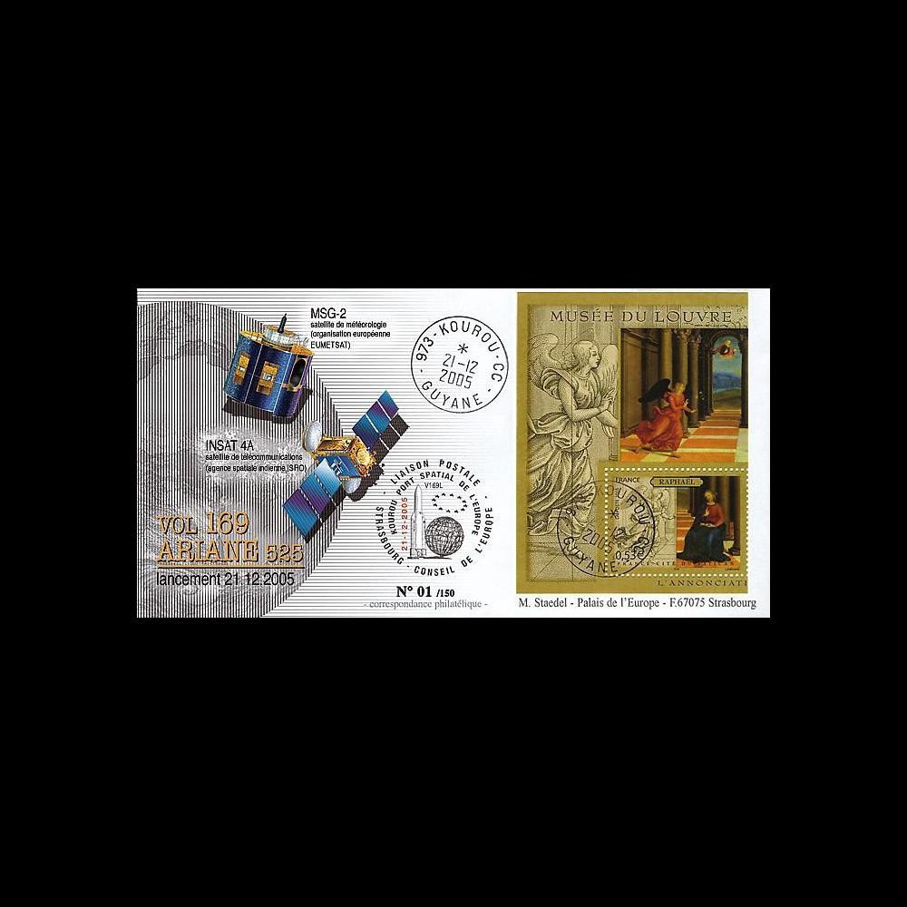 V169L type1 : 2005 - Ariane Vol 169 satellites INSAT 4A et MSG-2
