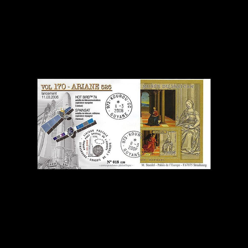 V170L type1 : 2006 - Ariane Vol 170 satellites HOT BIRDTM 7A et SPAINSAT