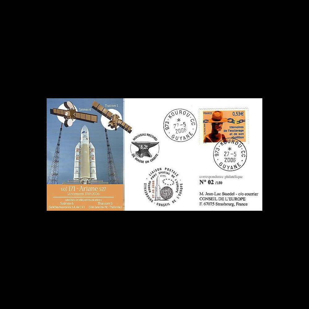 V171L type1 : 2006 - Ariane Vol 170 satellites SATMEX 6 et THAÏCOM 5