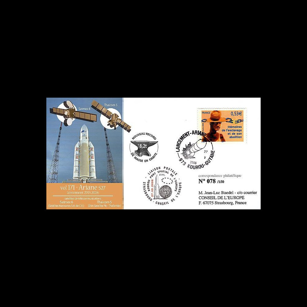 V171L type2 : 2006 - Ariane Vol 170 satellites SATMEX 6 et THAÏCOM 5