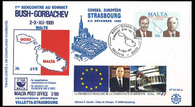 PE203A FDC Malta 'Bush -...