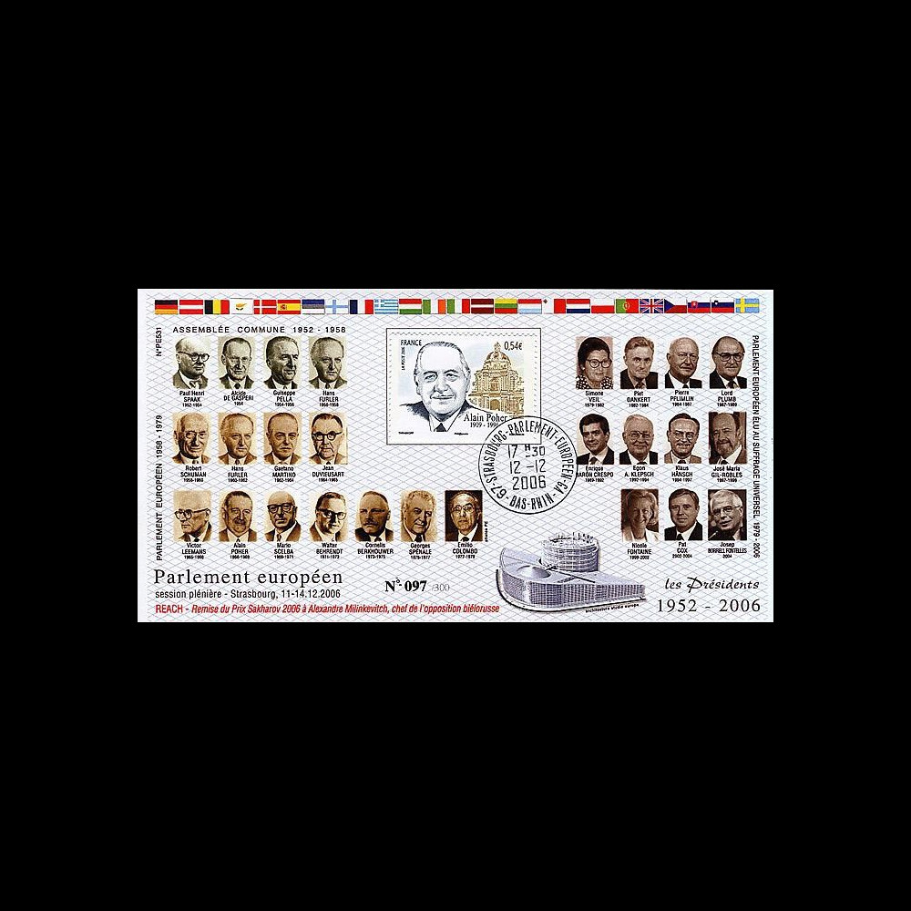 PE531 : 2006 - Présidents du Parlement européen et Prix Sakharov PE531 : 2006 - Présidents du Parlement européen et Prix Sakharov