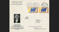 CE14-IIIa-T1 : 1963 - FDC Conseil Europe "DE GAULLE - Coopération Franco-allemande"