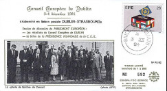 PE82 : 1984 : Conseil européen de Dublin - Pdt Mitterrand