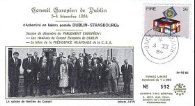 PE82 : 1984 : Conseil européen de Dublin - Pdt Mitterrand