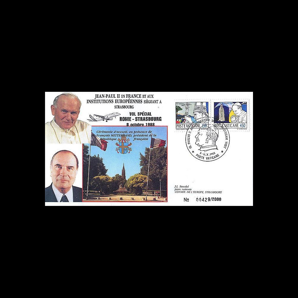 PAP7 type2 : 1988 - Jean-Paul II - Mitterrand