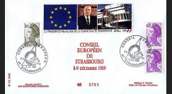 PE204 : Conseil européen de Strasbourg - Présidence franç. CEE