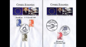 PE204BF : Conseil européen de Strasbourg - Présidence franç. CEE
