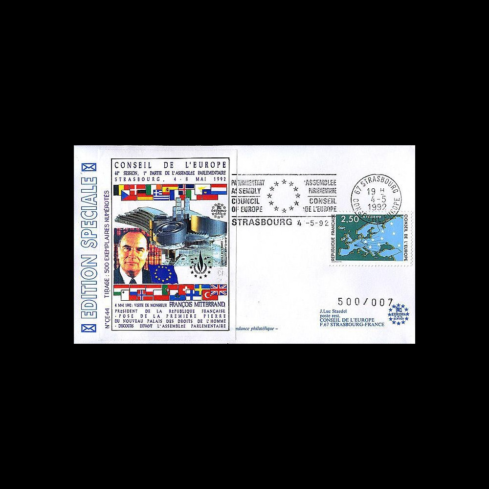 CE44 : 1992 - Construction du Palais des Droits de l'Homme