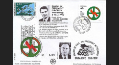 PE250: 1992 - Présidence portugaise CEE -  Mitterrand à Sarajevo