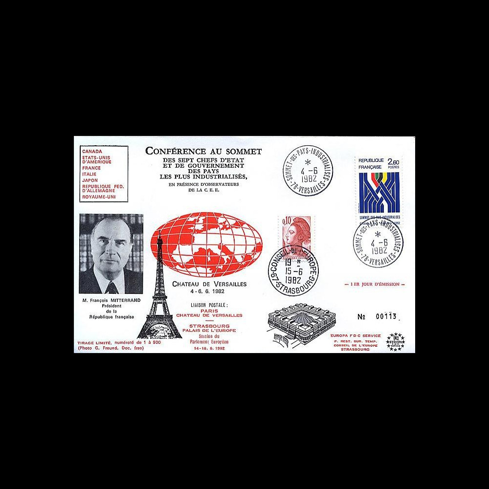 LE104 T2 : 1982 - Sommet des Chefs d'Etat et de Gouvernement du G7