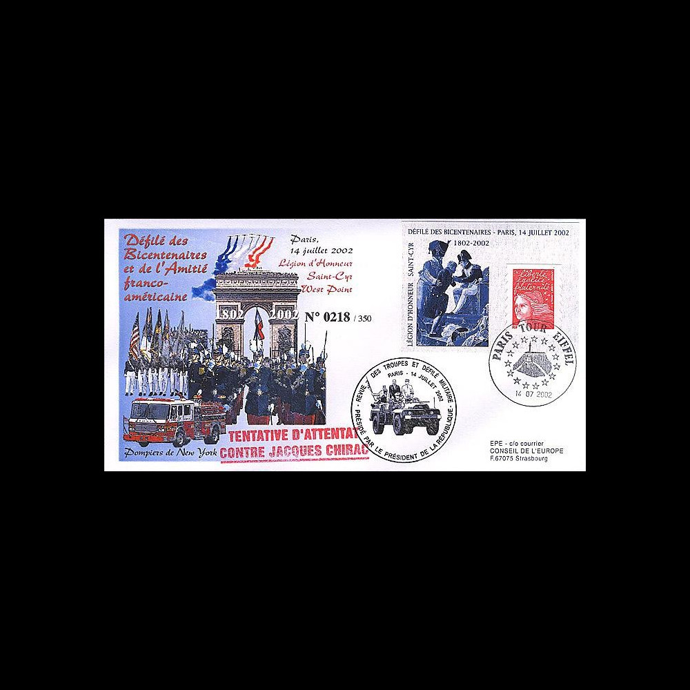 BAST-02-1 : 2002 - Défilé 14 juillet - tentative d'attentat sur Chirac BAST-02-1 : 2002 - Défilé 14 juillet - tentative d'attentat sur Chirac