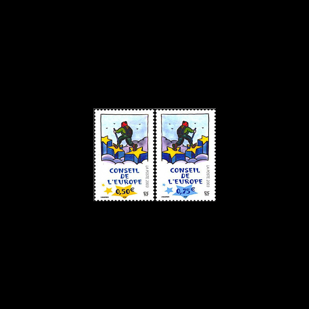 CE54-NF : 18.10.2003 Timbres de service du Conseil de l'Europe CE54-NF : 18.10.2003 Timbres de service du Conseil de l'Europe