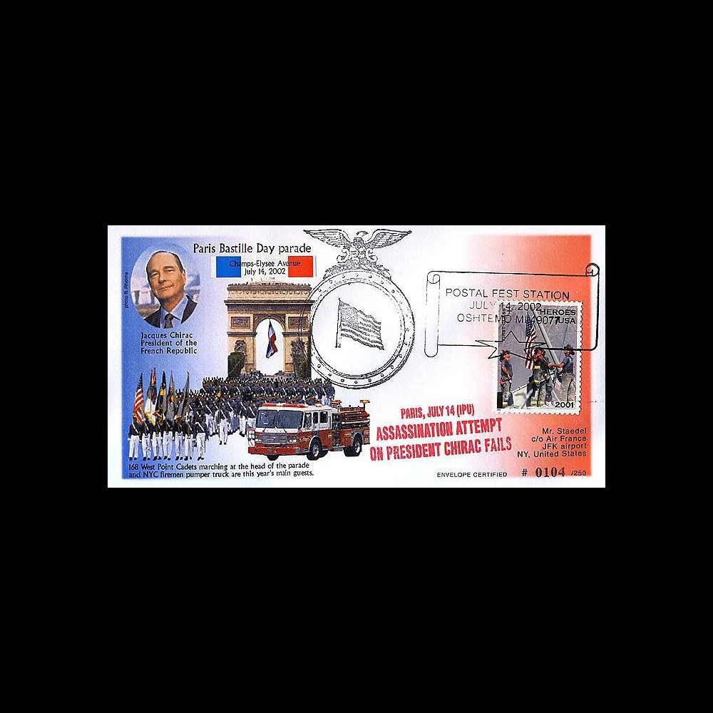 BAST-02-2 : 2002 - Défilé 14 juillet - tentative d'attentat sur Chirac BAST-02-2 : 2002 - Défilé 14 juillet - tentative d'attentat sur Chirac