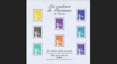 PE445-2NF1 : 2002 - Bloc-feuillet 'Couleurs Marianne en Euros 1/2' - France