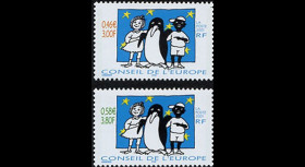 CE52-NF : 01.12.2001 Timbres de service du Conseil de l'Europe