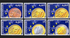 PE445-3NF : 2002 - TP Luxembourg pour l'introduction de l'Euro