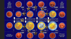 PE445-22NF : 2002 - TP Gibraltar (Royaume-Uni) pour l'introduction de l'Euro
