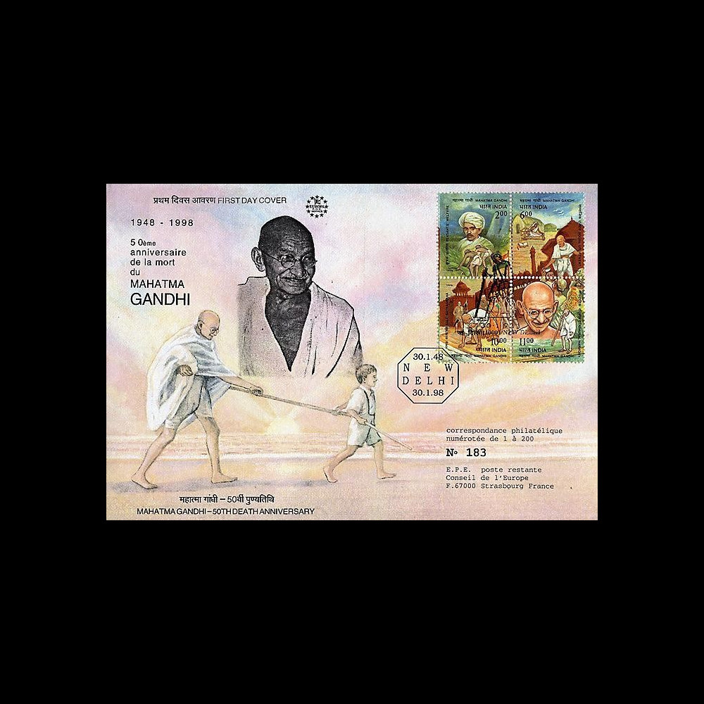 GAND-98 : 1998 - 50e anniversaire de la mort de Gandhi