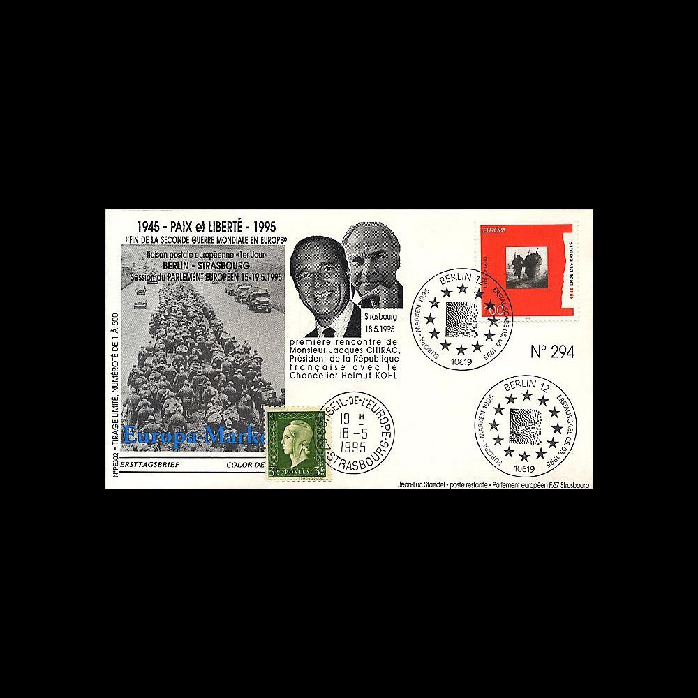 PE303 T1 : 1995 - 50e anniversaire de la Victoire du 8 mai 1945 PE303 T1 : 1995 - 50e anniversaire de la Victoire du 8 mai 1945