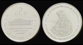 5 ECU Silver 1986 1000‰ 13g...