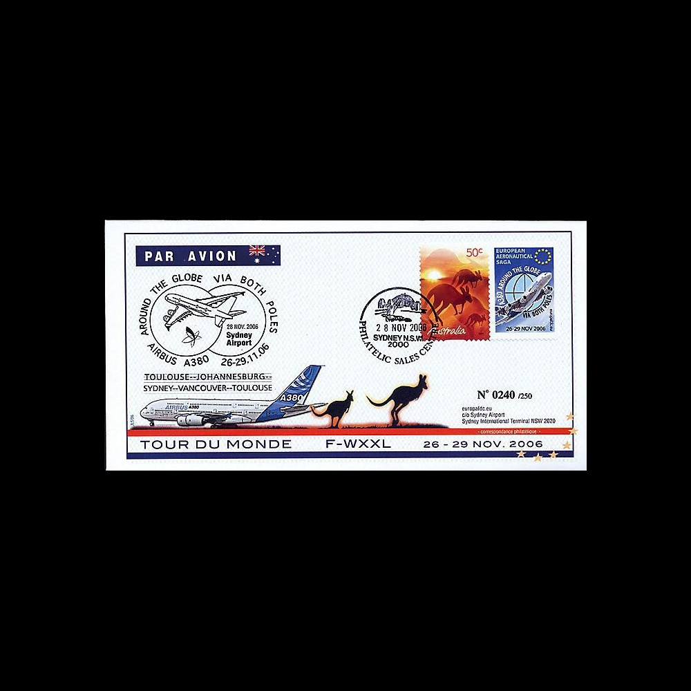 A380-37 T1 : 2006 - A380 Tour du Monde par les deux pôles - Australie