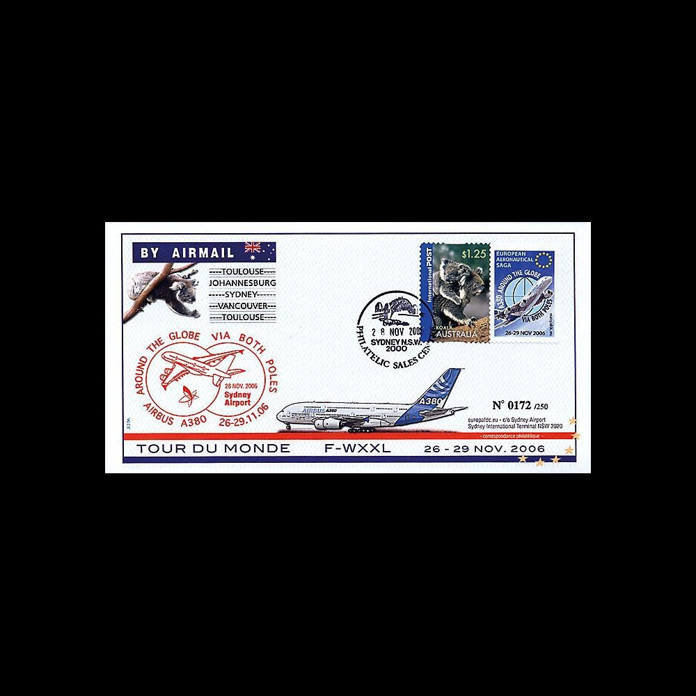 A380-37 T2 : 2006 - A380 Tour du Monde par les deux pôles - Australie