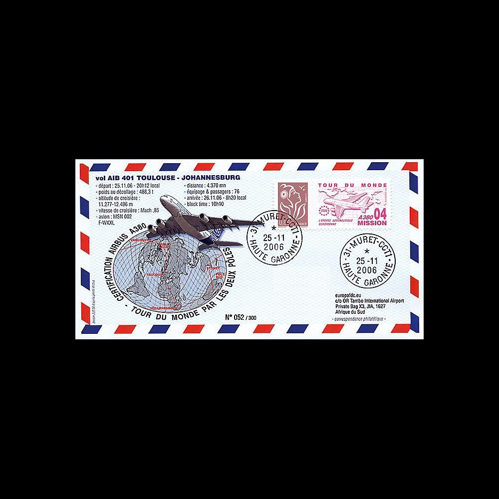 A380-34T2 : 2006 - A380 Tour du Monde par les deux pôles - France