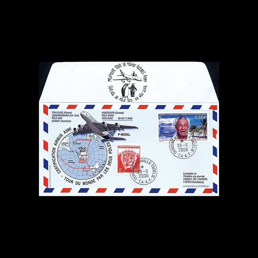 A380-36T1 : 2006 - A380 Tour du Monde par les 2 pôles - TAAF