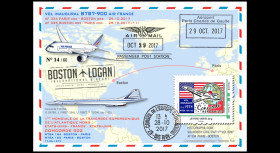 FRANCE 2017: Pli à bord "1°...