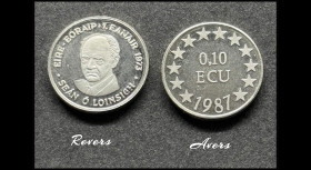 0,10 ECU Argent 925‰ 1987...