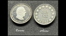 0,05 ECU Argent 925‰ 1987...