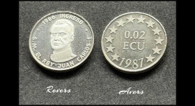 0.02 ECU Silver 925‰ 1987...