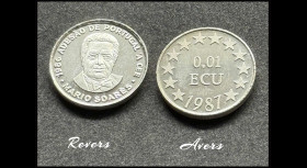 0.01 ECU Silver 925‰ 1987...