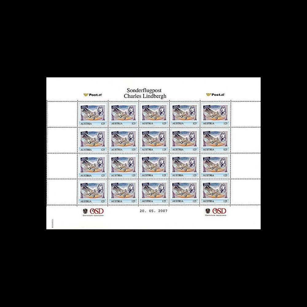 A380-43F : 2007 - 80 ans traversée de l'Atlantique par Lindbergh