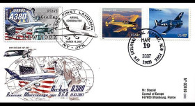 A380-45 T2 : 2007 - 1er atterrissage de l'A380 aux Etats-Unis