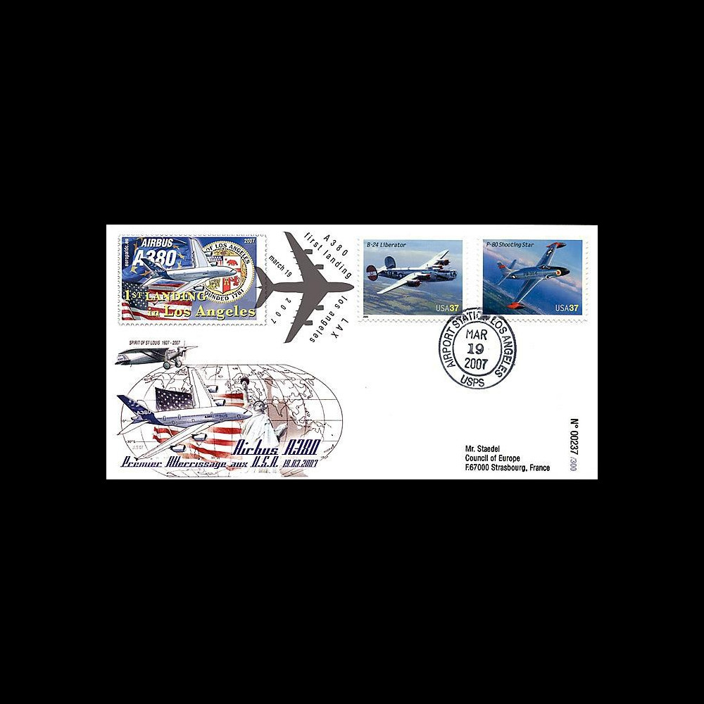A380-47 T1 : 2007 - 1er atterrissage de l'A380 aux Etats-Unis