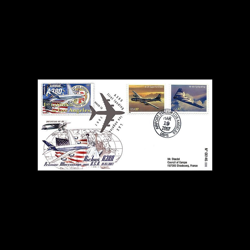 A380-47 T2 : 2007 - 1er atterrissage de l'A380 aux Etats-Unis