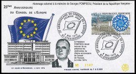 FDC France 1974 "DEATH OF...