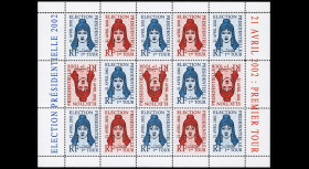 Sheet of 15 perf. labels...