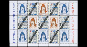 Sheet of 15 perf. labels...