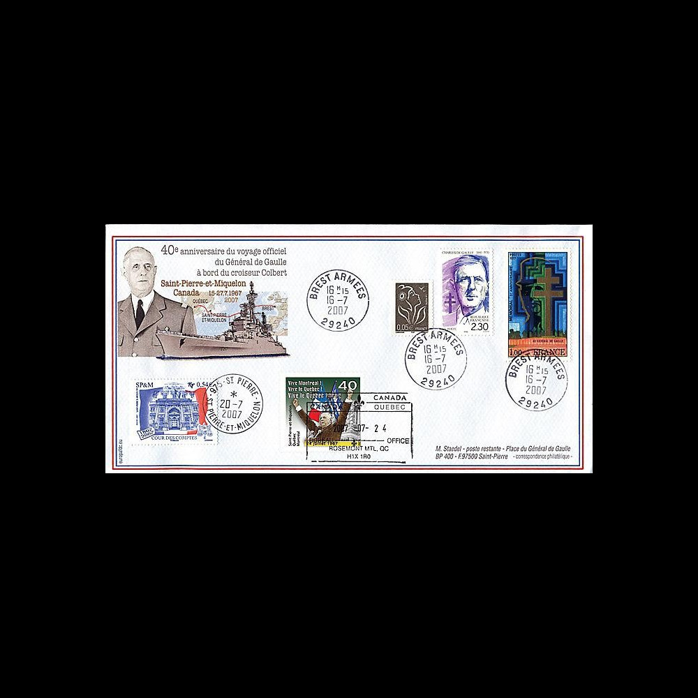 DG07qc-3 : 2007 - Voyage officiel du Gal de Gaulle à bord du croiseur Colbert