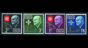 4 val. Malte 1966 "1er...