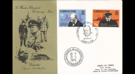 Gibraltar 1974 FDC 2 val....