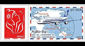 A380-50N - 2007 - TPP France livraison 1er  A380 à Singapore Airlines