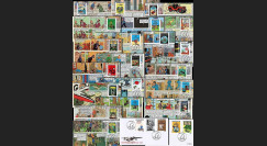 Belgique 2007 : série 22 FDC Tintin Centenaire Hergé 1907-2007